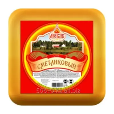 Сыр Вершковий 45% ТМ Любас 1кг Украина