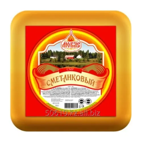 Сыр Вершковий 45% ТМ Любас 1кг Украина
