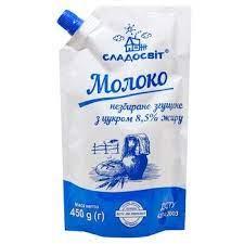 Молоко згущене суцільне з цукром Солодосвіт 8,5% 270г Україна