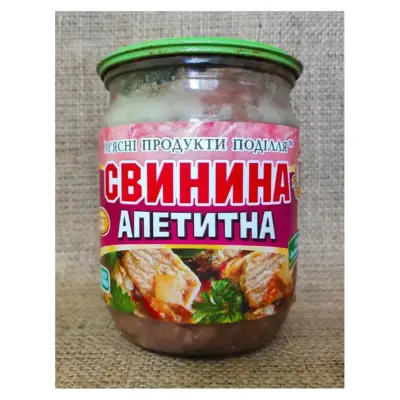 Тушкова свиняча ТМ Тарасовські ковбаси 500 г Україна