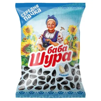 Семески соняшника смажені із сіллю "Баба Шура" 110г