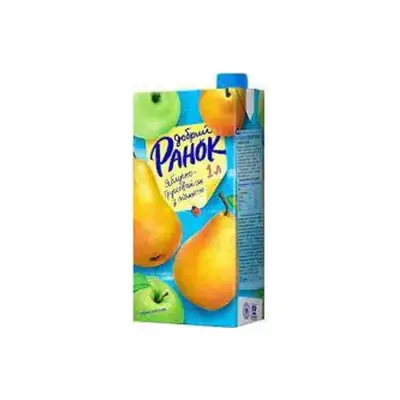 Сік Яблучно-грушевий з м'якоттю Добра Ранок 1л