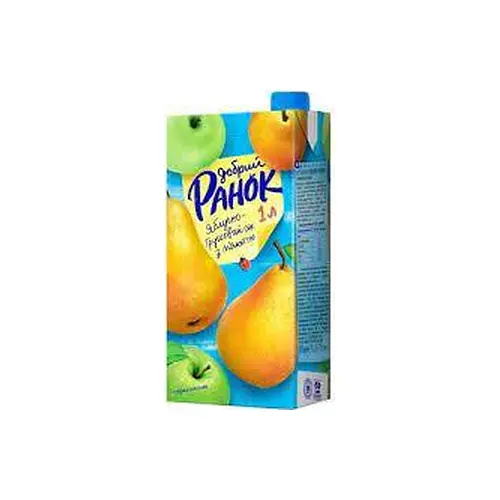 Сік Яблучно-грушевий з м’якоттю Добра Ранок 1л