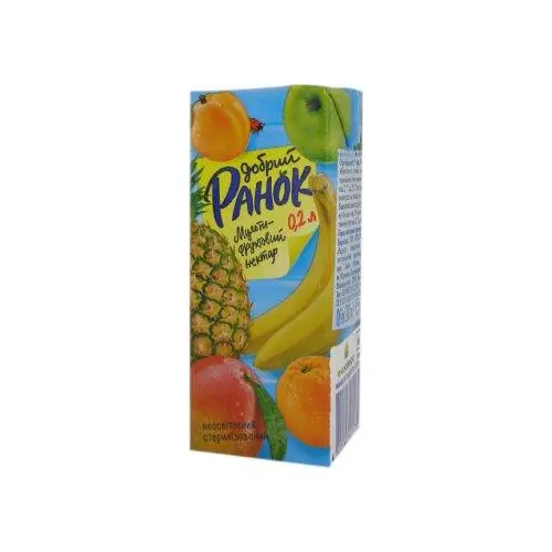 Сік Мульти-Фруктовий нектар Добра Ранок 0,2л