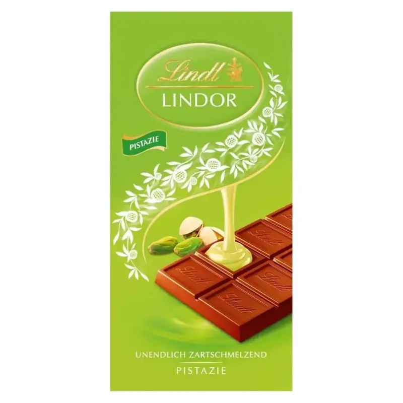 Шоколад молочний із фісташкою LINDT LINDOR PISTAZIE 100 г Італія