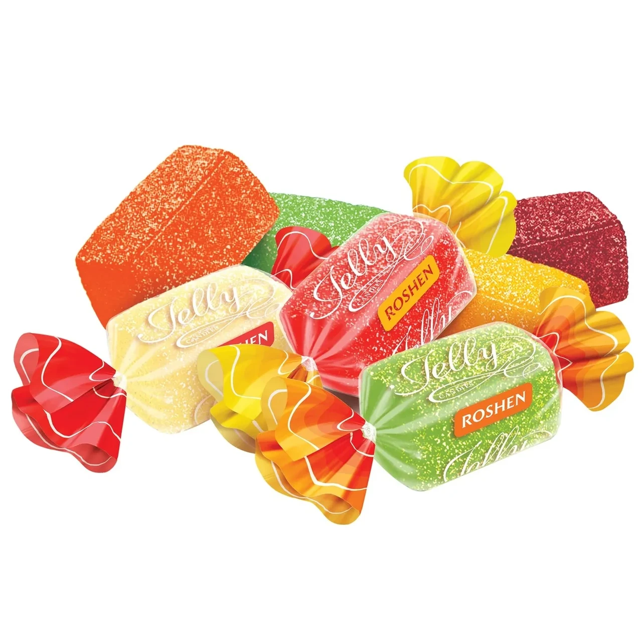Цукерки желейні фруктове асорті "Джеллі" Roshen 1кг