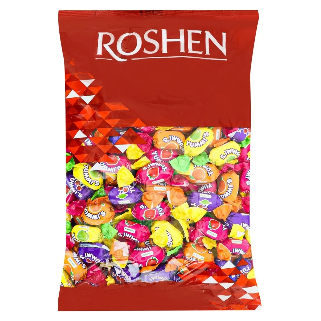 Жувальні цукерки асорті фруктове "Yummi" Roshen 1кг