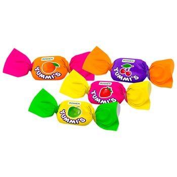 Жувальні цукерки асорті фруктове "Yummi" Roshen 1кг