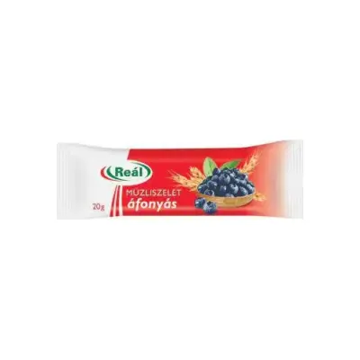 Батончик-мюслі "Злаки з чорницею" Real 20 г Угорщина