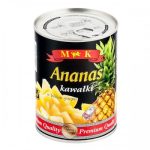 Ананас шматочками в сиропі M&K Ananas kawalki  565г/340г Польща