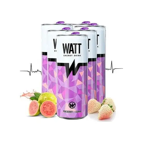 Енергетичний напій Гуаява — Соснова Ягода Watt Energy Drink Pineberry-Guava 250 мл Угорщина