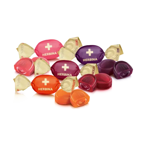 Карамель із начинкою на травах Roshen Herbina 250 г