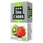 Чай зелений полуниця і Ківі Три Слона 20 пак. (20х1,3г)