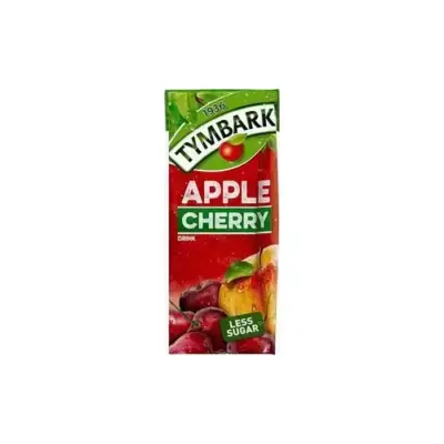 Сік Яблуко-Вишня зі зниженим вмістом цукру TYMBARK APPLE CHERRY Less Sugar 200 мл Польща