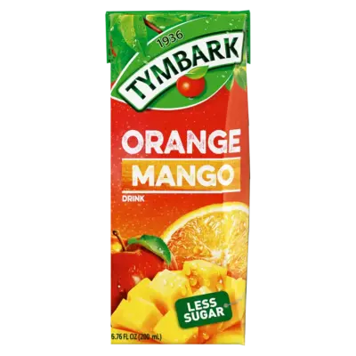 Сік Апельсин-Манго-Яблуко зі зниженим вмістом цукру TYMBARK Orange Mango Less Sugar 200 мл Польща