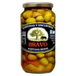 Оливки зелені в маринаді з кісточкою без глютену Bravo aceitunas bravas con hueso 900 г Іспанія