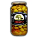 Оливки зелені в маринаді з кісточкою без глютену Bravo aceitunas bravas con hueso 900 г Іспанія
