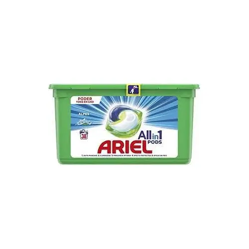 Капсули для прання Ariel 3 in1 Pods Alpine (38 капсул х 25,2 г) Італія