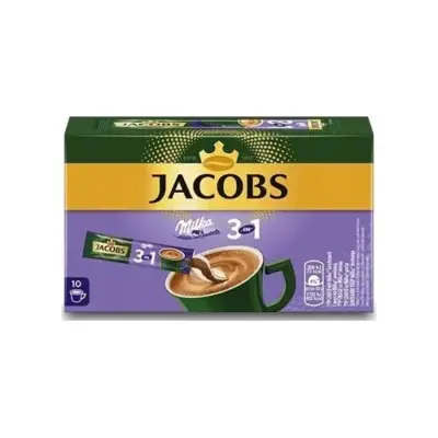 Кавовий шоколадний напій 3 в 1 Jacobs Milka (18 г Х 10шт.) 180 г Швейцарія