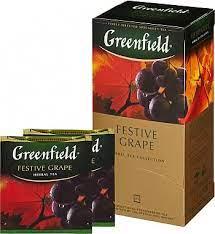 Чай трав'яний з ароматом винограду Greenfield "Festive Grape" (25 пакетиків х 2г) 50г