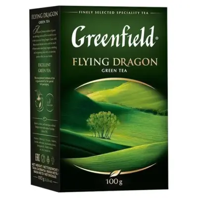 Чай зелений листовий Greenfield «Flying Dragon» 100г