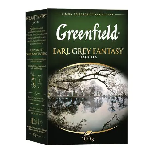 Чай чорний листай з бергамотом Greenfield «Earl Grey Fantasy» 100 г