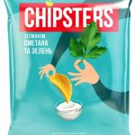 Чипси картопляні зі смаком сметани з зеленню Chipster's 130г