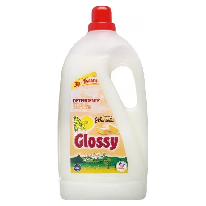 Гель для прання з марсельським милом Glossy 4 л (3+1 л) 60 прань Іспанія