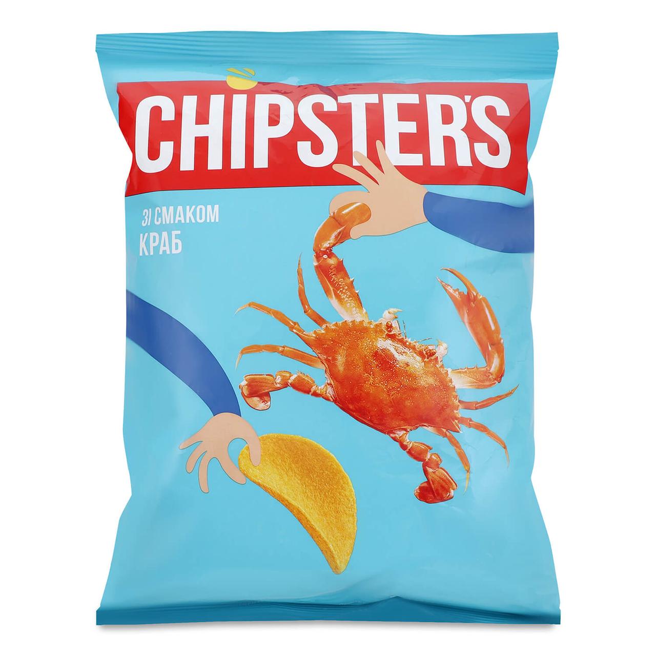 Чипсы  со вкусом "Краб"  Chipster's 70г