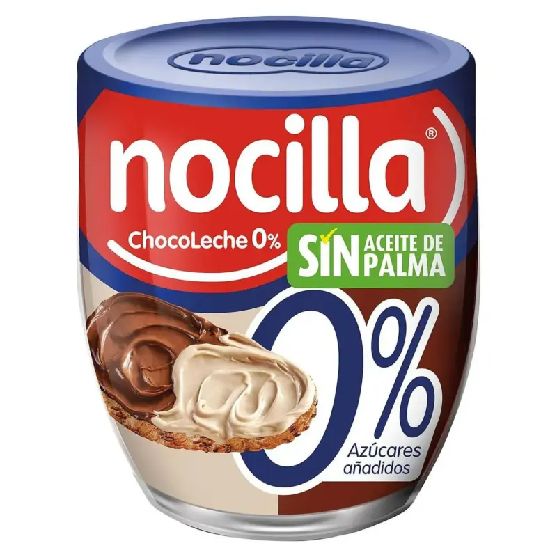 Шоколадно-молочна паста 0% цукру, без глютену, без пальмової олії Nocilla Duo190г Іспанія