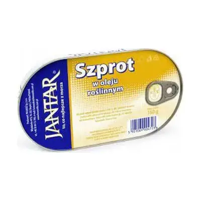 Шпроти в олії Jantar 160 г Польща