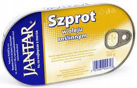Шпроти в олії Jantar 160 г Польща