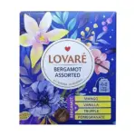 Чай чорний ассорті “4 вкуса” Lovare бергамот з манго, ваниллю, трюффель, апельсин (32 пакетика х 2г) 64г