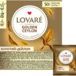 Чай чорний байховий "Золотий Цейлон" Lovare (50 пакетика х 2 г) 100 г