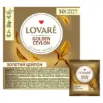 Чай чорний байховий “Золотий Цейлон” Lovare (50 пакетика х 2 г) 100 г