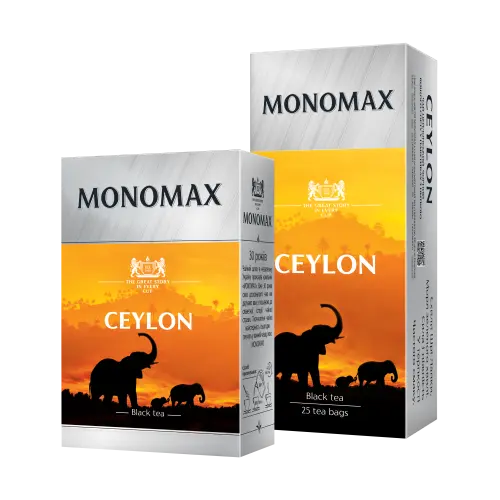Чай чорний Цейлон пакетований Monomax (25 пакетиків х 2 г) 50г