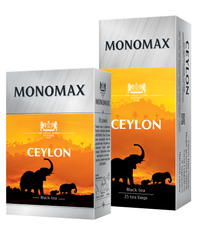 Чай цейлонський чорний байховий Monomax Ceylon (25 пакетиків х 1.5 г) 37.5г Україна