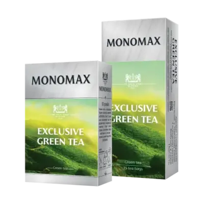 Чай зелений байховий китайський пакетований Monomax (25 пакетиків х 2 г) 50г