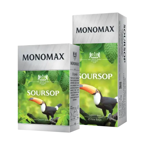 Чай зелений китайський байховий з ароматом саусеп пакетований Monomax (25 пакетиків х 1,5 г)37,5 г