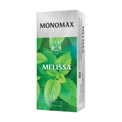 Чай трав'яний з ароматом меліси пакетований Monomax (25 пакетиків х 1,5 г)37,5 г