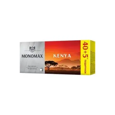 Чай чорний Кенія пакетований Monomax (45 пакетиків x 2г) 90г
