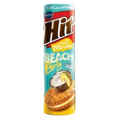 Печиво сендвіч Hit Pina Colada зі смаком кокоса й ананаса Польща 220г