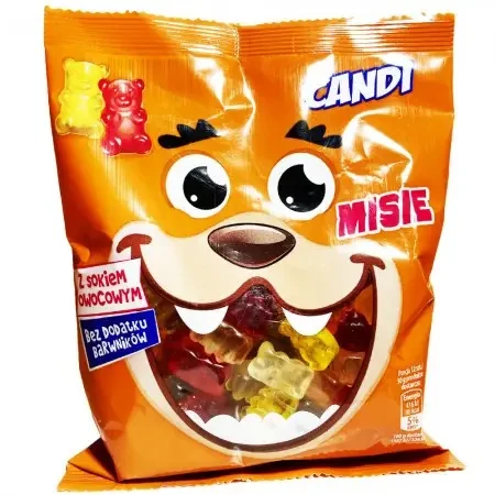 Желейні цукерки Ведмедики з фруктовим соком CANDI Musie 200г