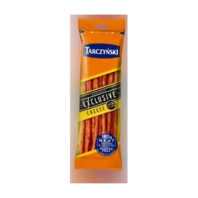 Ковбаски Кабанос із сиром, БЕЗ ГЛЮТЕНА, TARCZY ⁇ SKI Exclusive Kabanosy 105г Польща