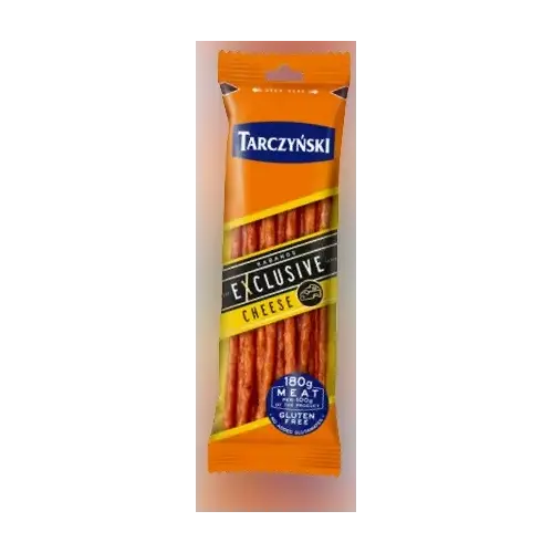 Ковбаски Кабанос із сиром, БЕЗ ГЛЮТЕНА, TARCZY ⁇ SKI Exclusive Kabanosy 105г Польща