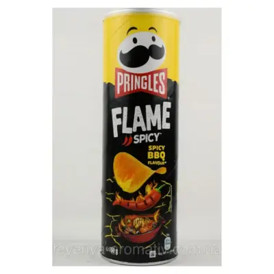 Чипси зі спеціями барбекю Pringles Flame Spicy BBQ Flavour 160g