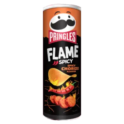 Чипси з гострим смаком ковбасок чорниро Pringles Flame Spicy Spicy Chorizo Flavour 160 г