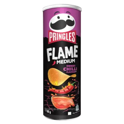 Чипси з чиллі соус Pringles Flame Medium Sweet Chilli Flavour 160 г