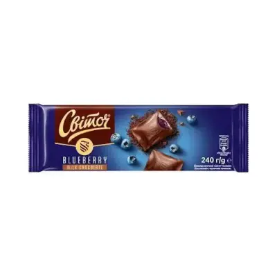 Шоколад молочній с черникой EXCLUSIVE Nestle (Свиточ) 240г