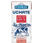 Молоко ультрапастеризоване 3,2% жирності Polmlek Uchate 1 л Польща